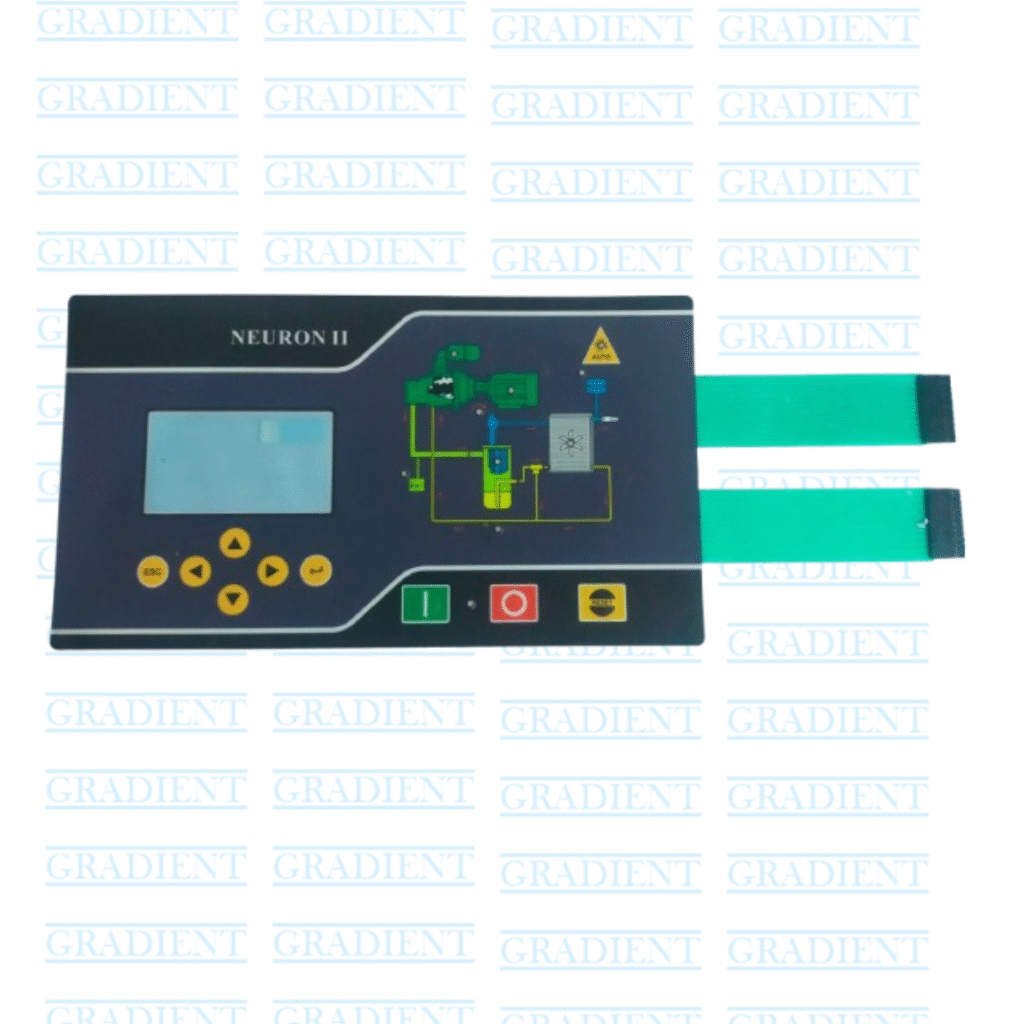 ELGi Neuron-II controller keypad – membrane switch panel for compressor interface