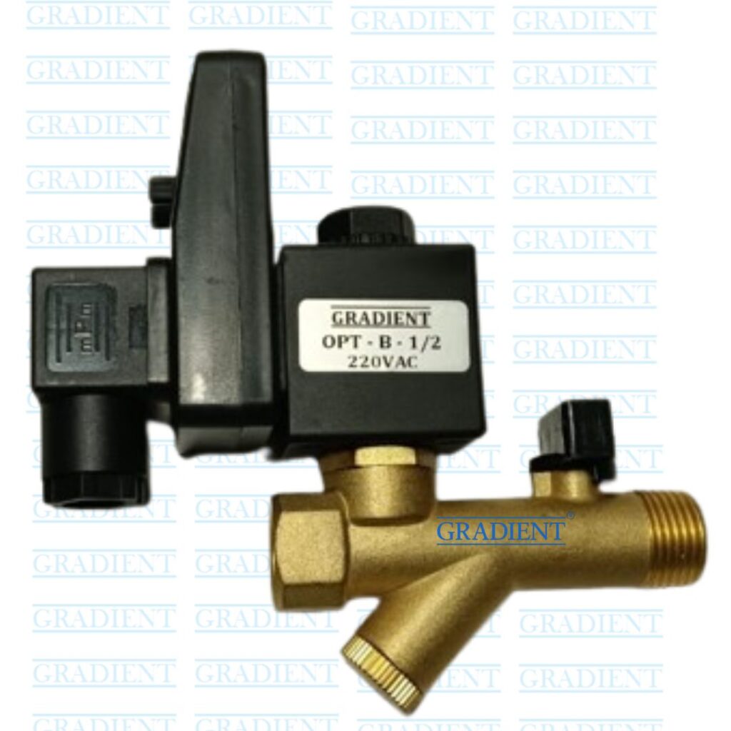 Auto Drain Valve for Air Compressor | Gradient Brand | Moisture Removal