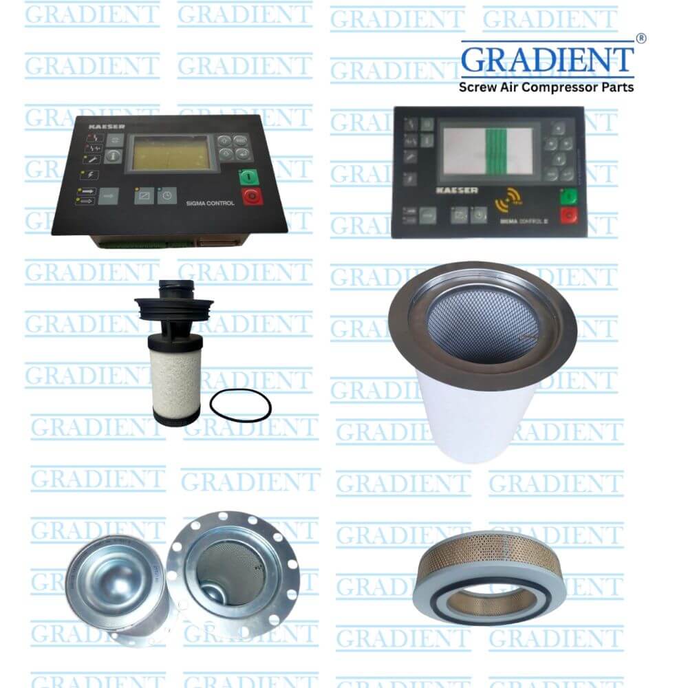 Kaeser screw compressor parts kit – controller, sensors, and accessories